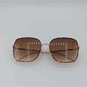 Sojos Brown Square Sunglasses